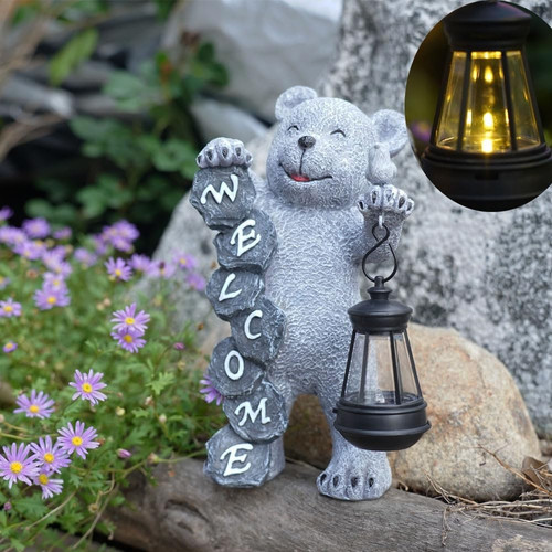 Solar garden outdoor statues - outdoor,