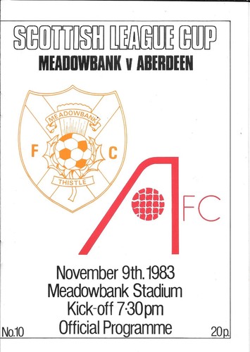 Meadowbank aberdeen nov 1993 - meadowbank, v