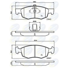 Brake Pads Set For Fiat Doblo