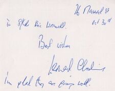 WW2 RAF hero Leonard Cheshire VC hand written & signed note