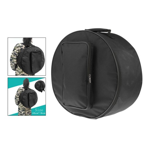 Black snare drum bag case - black,