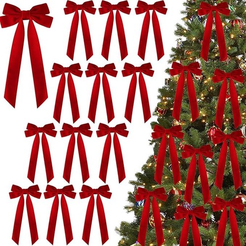 12pcs red velvet christmas - red,