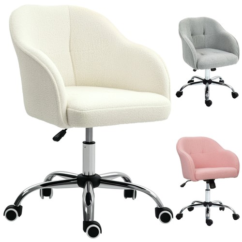 Homcom fluffy desk chair for - fluffy,