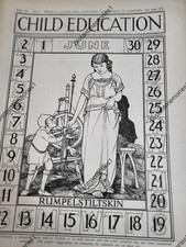Vintage 1920s "Child Education" Magazine June Issue – Rumplestilskin