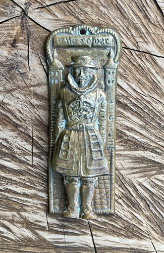 Vintage brass door knocker - brass,