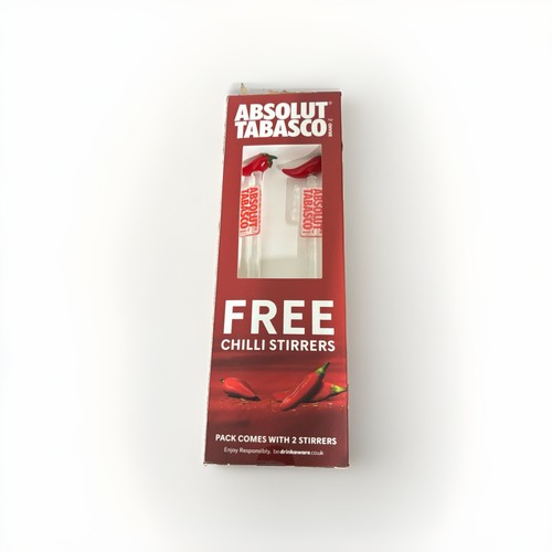 Two absolut vodka - absolut, tabasco