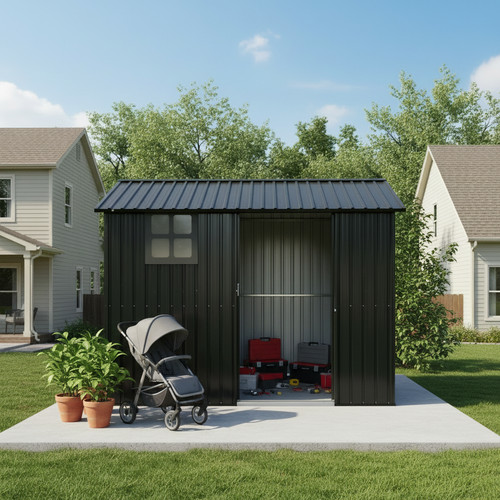 8x6 outdoor metal storage - 8x6, ft