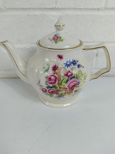 Vintage sadler floral teapot - vintage,