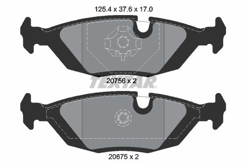 Textar 2067502 brake pad - 2067502,