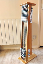 Natural Beech Wood CD Tower