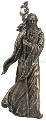 Merlin bronze figurine - figurine, 28