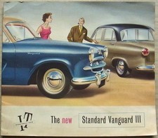 STANDARD VANGUARD III Car Sales Brochure 1955