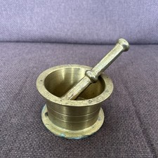 Vintage solid brass mortar - vintage,