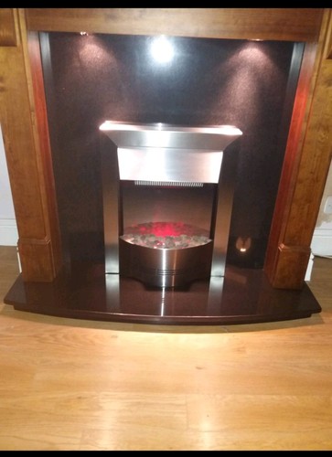 Complete fire surround with - fire,