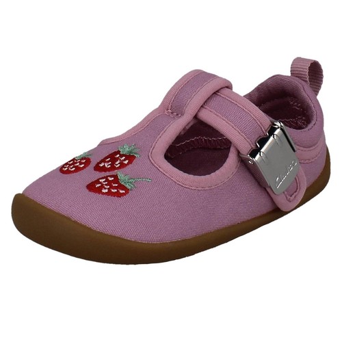 Girls clarks canvas pre - pre, walker