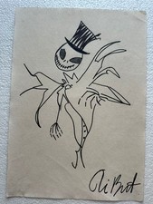 tim burton painting DRAWING on