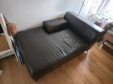 Italian Leather Chaise Lounge