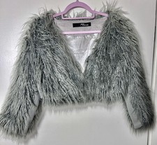 JANE NORMAN Silver Grey Shaggy