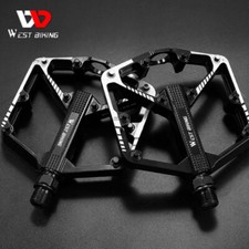 2X MTB Pedals Flat Aluminum 9/16" Mountain Bike DU Alloy Enduro Platform Pedal