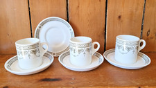 Vintage Wedgwood Royal Tuscan Demitasse Set Metallised coffee