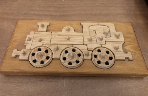 Wooden tractor digger - tractor,