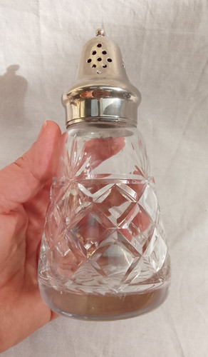 Vintage cut crystal glass - cut,