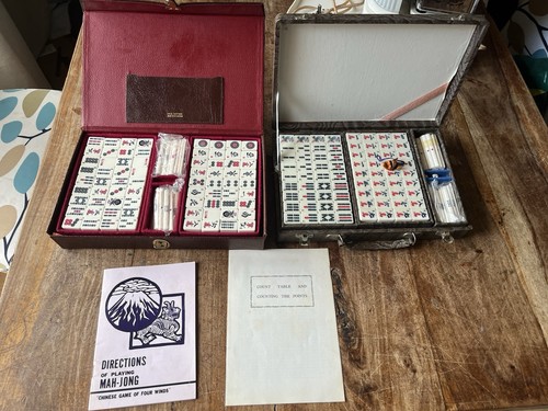 Mahjong vintage sets - vintage,