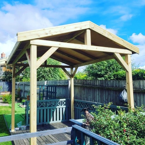 Heavy duty hot tub bbq - tub, wood
