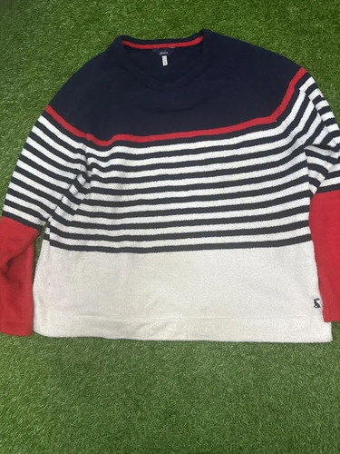 Joules navy striped crew - , neck