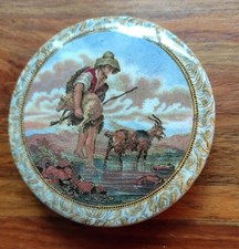 Antique 3" Pratt Prattware Pot