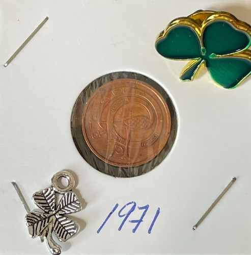 1971 lucky irish half pence - 1971,