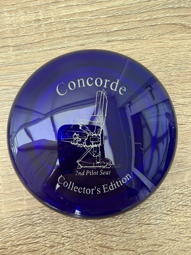 Bristol blue glass concorde - bristol,