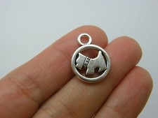 8 Scottie dog charms antique