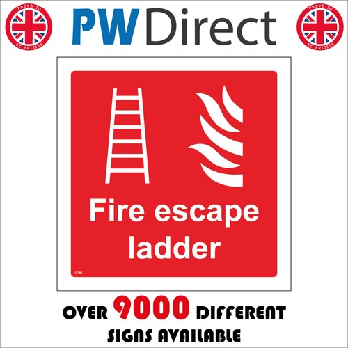 Sign fire escape - sign,