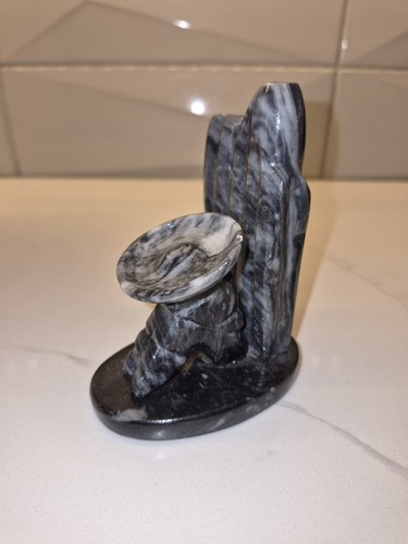 Carved marble incense - marble, burner