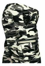 Mens Plain Elasticated Lightweight Shorts Cargo Combat Multi Pocket Cotton M-3XL