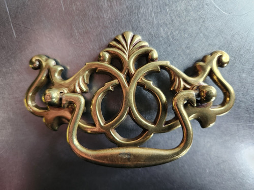 Lot ornate brass dresser - lot,