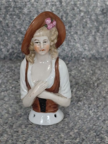 Porcelain pin cushion half - pin,