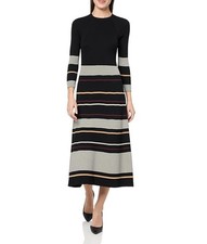 Shoshanna Krista Black Striped