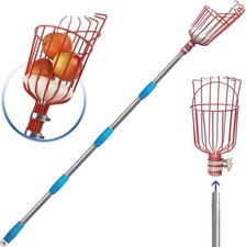 Fruit Picker with Pole Long Telescopic Handle Basket HighTree Apple Catcher Tool