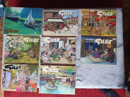 Job lot giles cartoon - 8, books