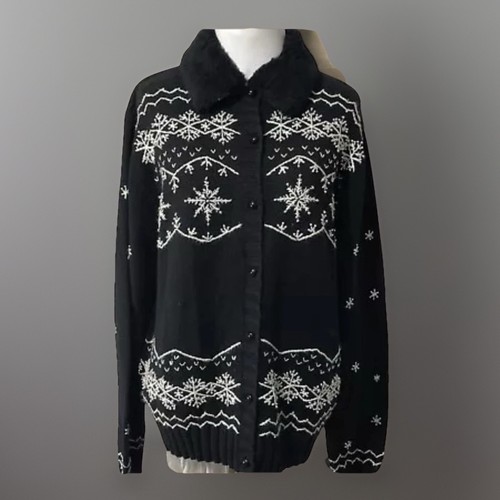 Erika black cardigan sweater - erika,