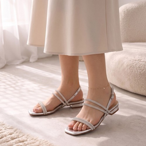 Women diamante block heel - block,
