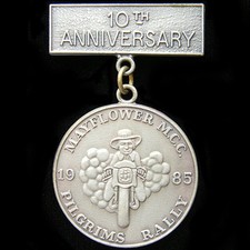 1985 Pilgrims Rally medallion