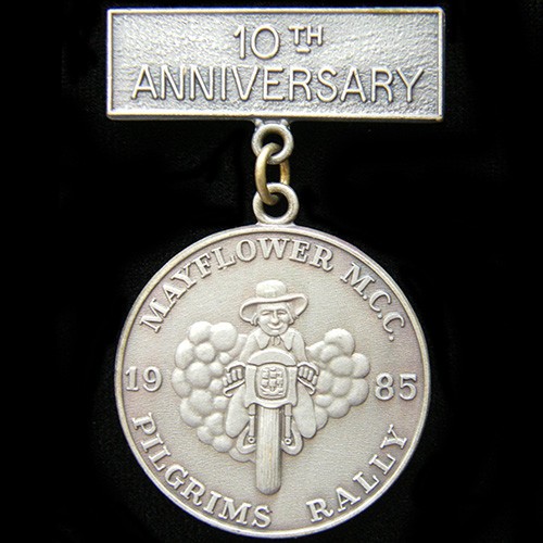 1985 pilgrims rally medallion - 1985,