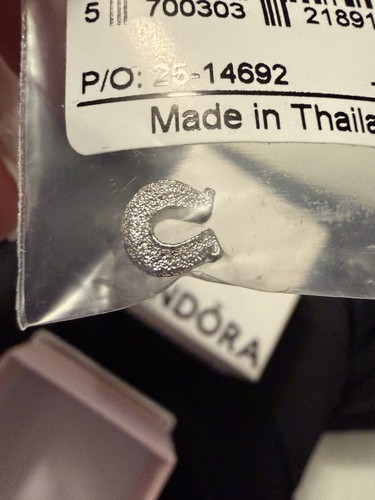 New silver pandora textured - new,