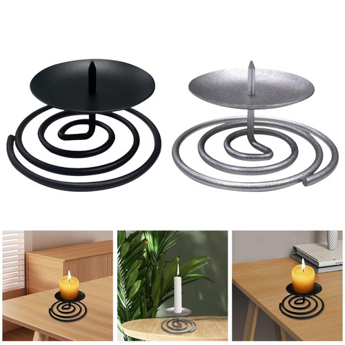 Metal candle holder - candle,