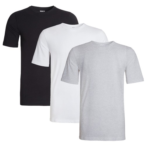 Pack mens plain crew - crew, neck