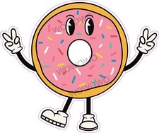 Catering trailer sticker Donut