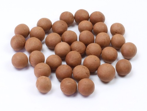 Clay peat balls macro - peat, and